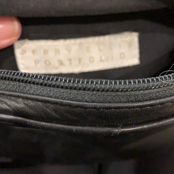 Perry Ellis Portfolio leather cross body - vintage - Picture 7 of 7